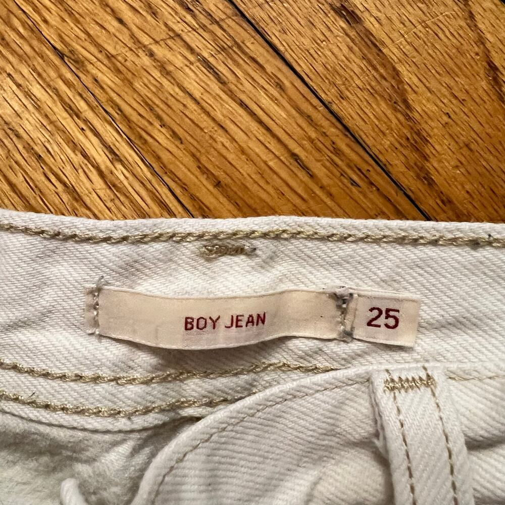 Levi’s Jeans Womens 25 Boyjean Light Wash Premium Crop Ankle Denim Pants * - Picture 6 of 13
